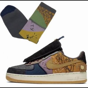 Travis Scott Nike Air Force 1 CUSTOM SOCKS hitr